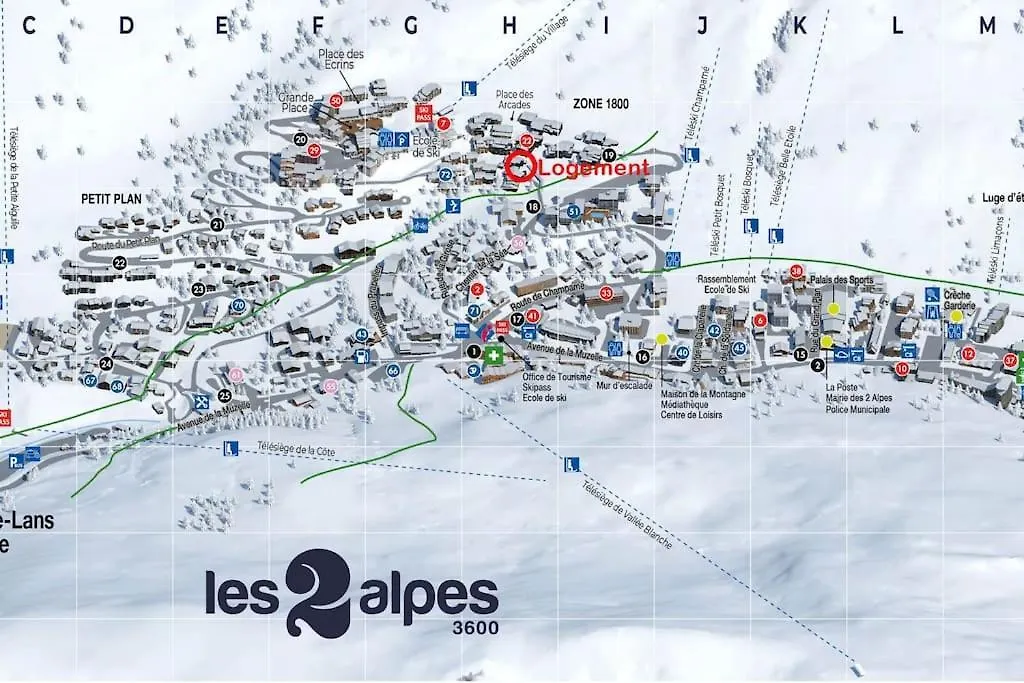 Les Reves Blancs, Appartement De Standing. Les 2 Alpes Les Deux Alpes Lägenhet